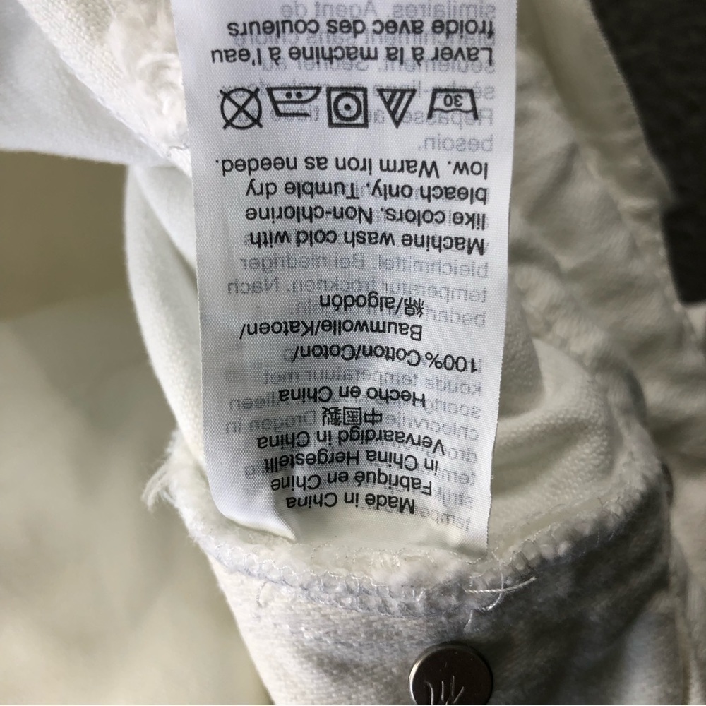 Madewell White Straight Leg Overalls with Raw Hem Style:H6642 Preppy Classic - Picture 6 of 11